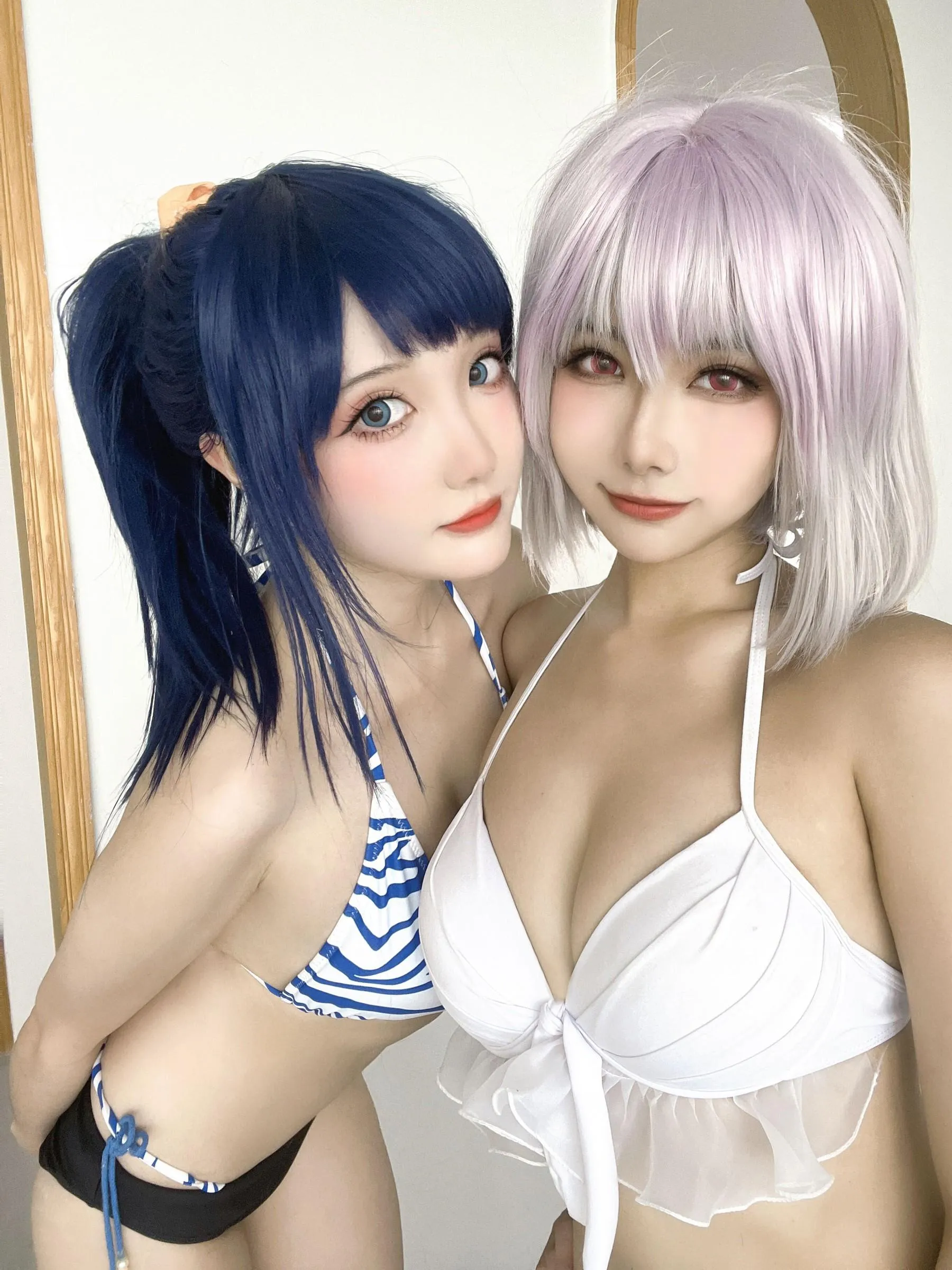 Momoko葵葵 – NO.35 瓜希酱 SSSS.GRIDMAN 宝多六花新条茜 泳装-古利特自拍 [30P]插图3